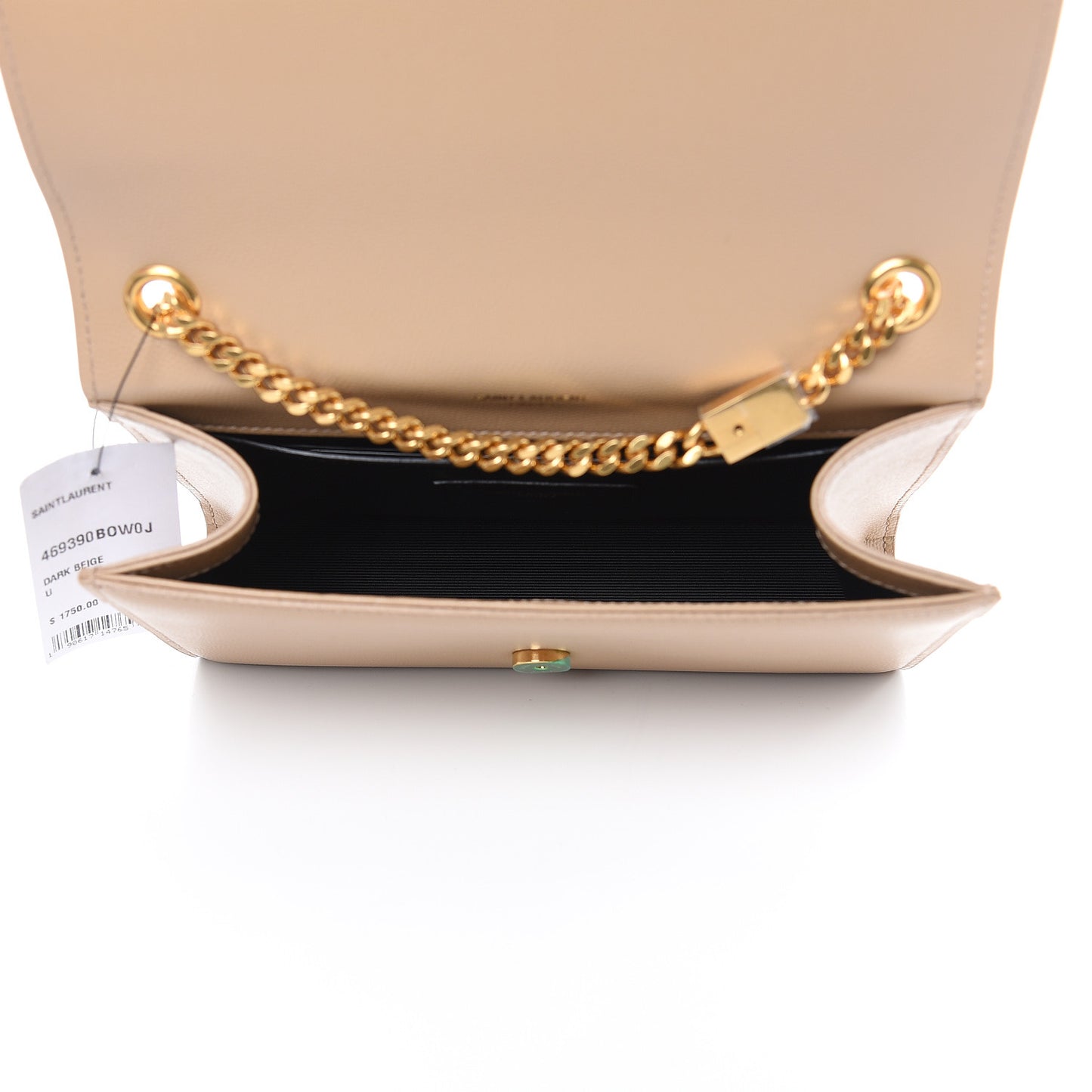 Grain De Poudre Small Monogram Kate Satchel Dark Beige