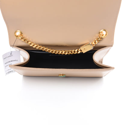 Saint Laurent Grain De Poudre Small Monogram Kate Satchel Dark Beige 5 of 9