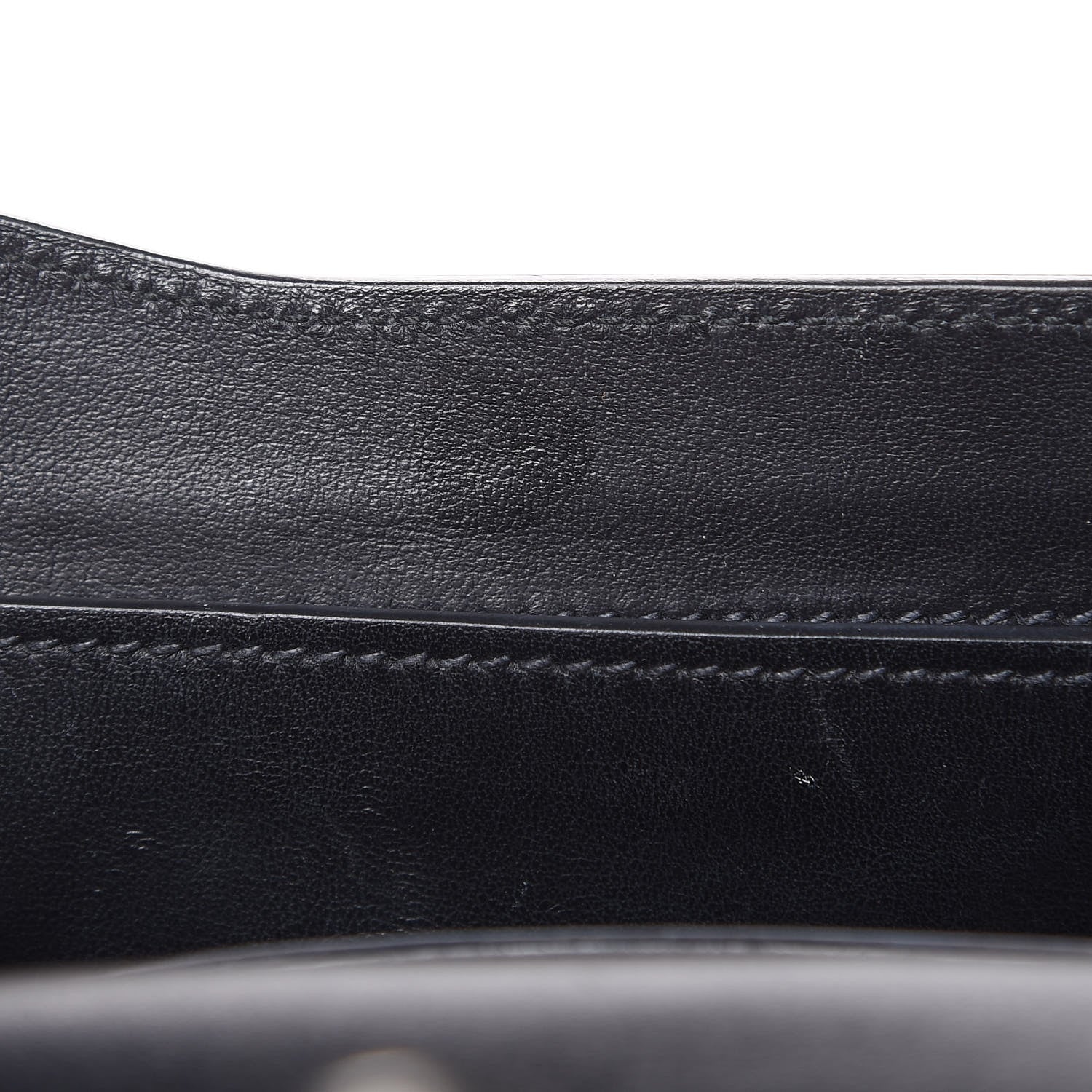 Prada Saffiano Cuir Calfskin Monochrome Envelope Flap Chain Shoulder Bag Black 14 of 18