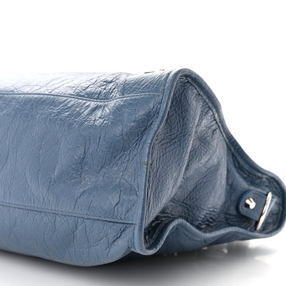 Balenciaga Agneau Classic Silver Hardware City Denim Blue 10 of 11