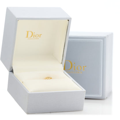 Christian Dior 18K Yellow Gold Diamond Small Rose Des Vents Single Earring 5 of 5