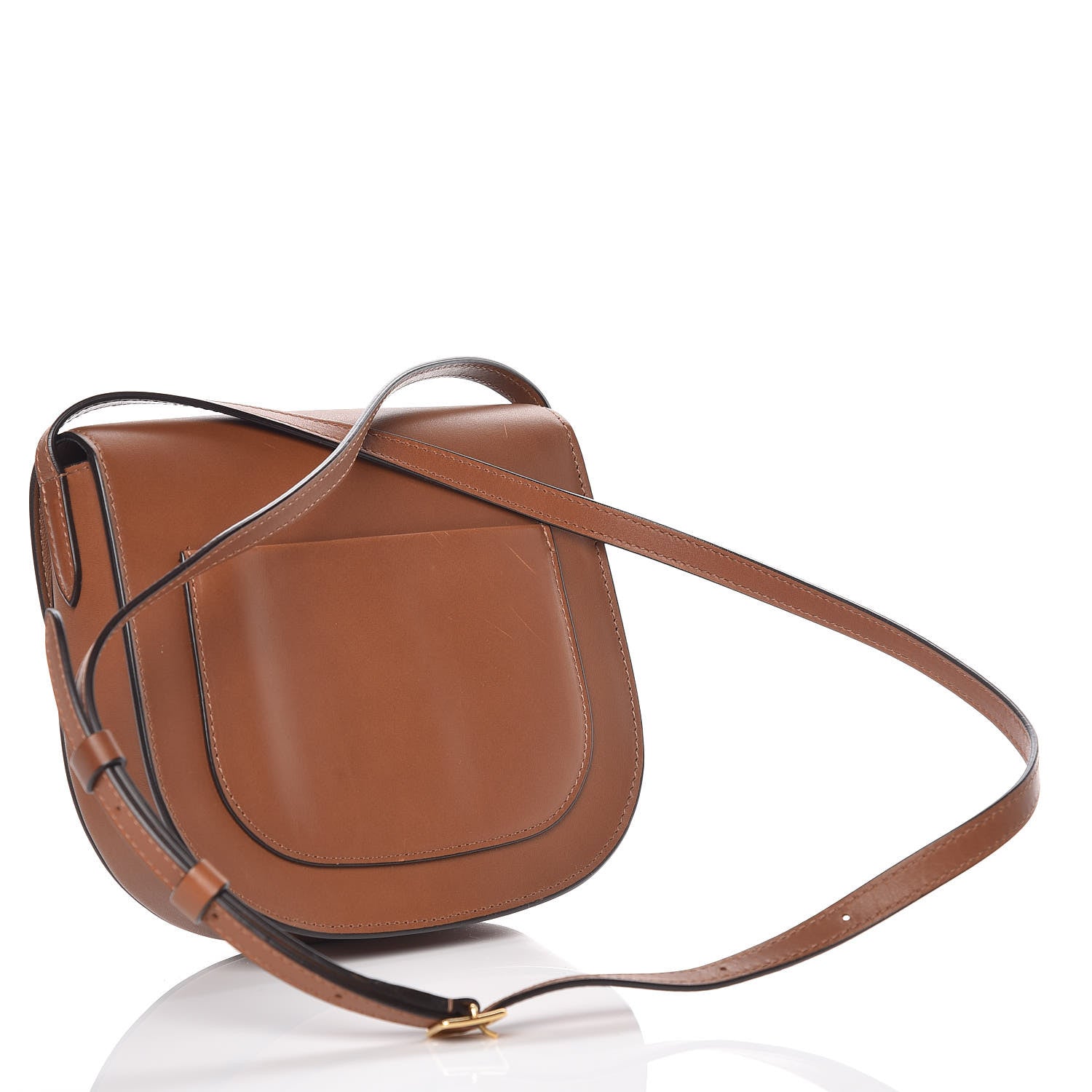 Celine Supersoft Calfskin Small Trotteur Caramel 3 of 12