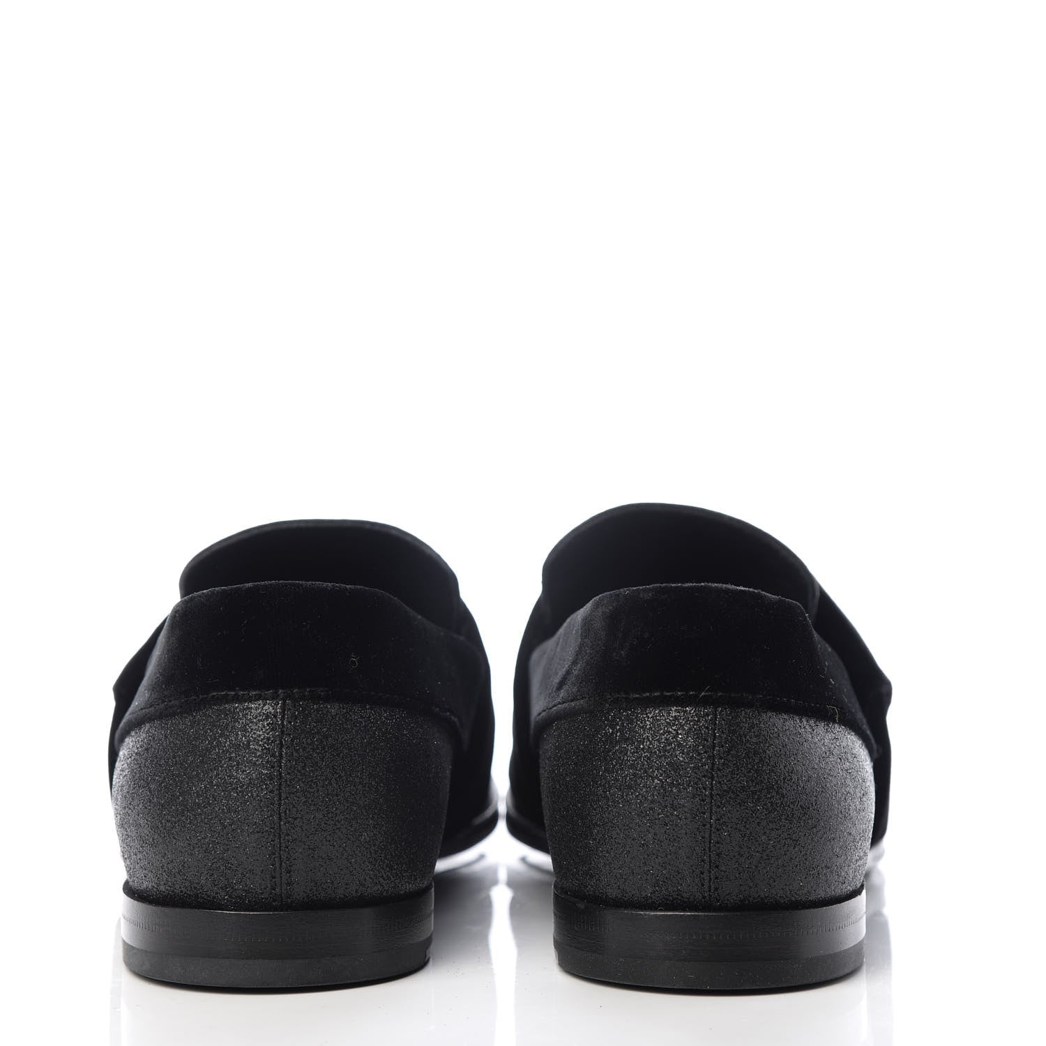 Jimmy Choo Glitter Velvet Mens John Slip On Loafers 40.5 Black 7 of 10