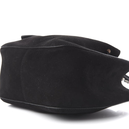 Alaia Suede Petal Embellished Rose-Marie 19 Bag Black 6 of 16
