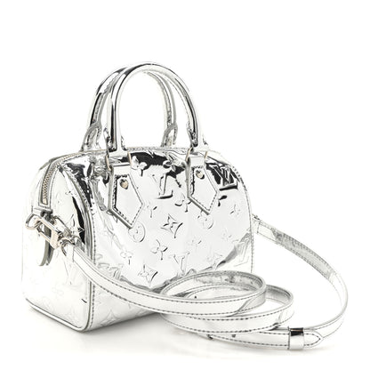 Louis Vuitton Monogram Miroir Speedy Bandouliere 20 Silver 3 of 9