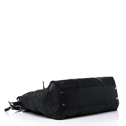 Burberry Nylon House Check Quilted Abbey Diaper Bag Black 5 of 14