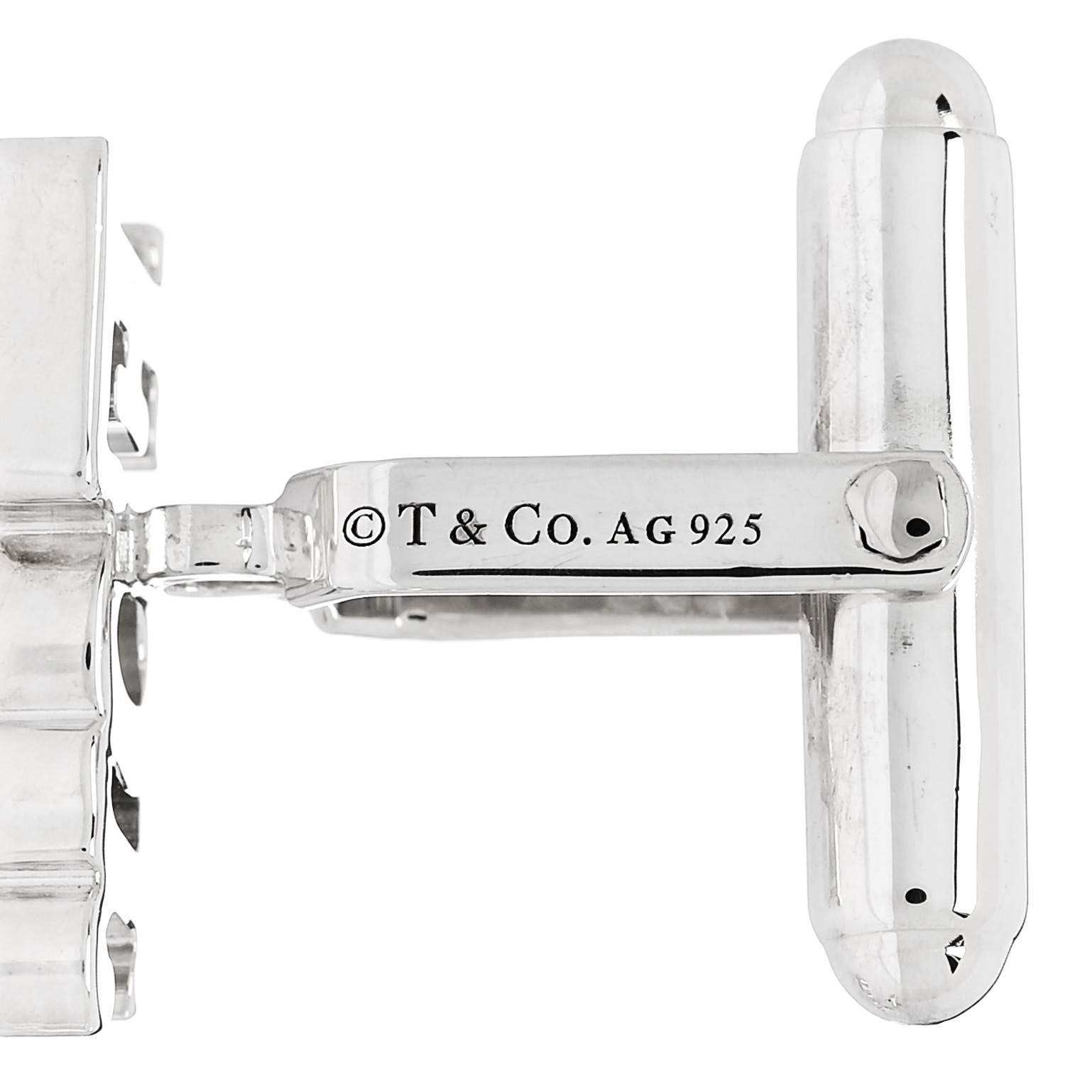 Tiffany Sterling Silver For Ever Cufflinks 5 of 5