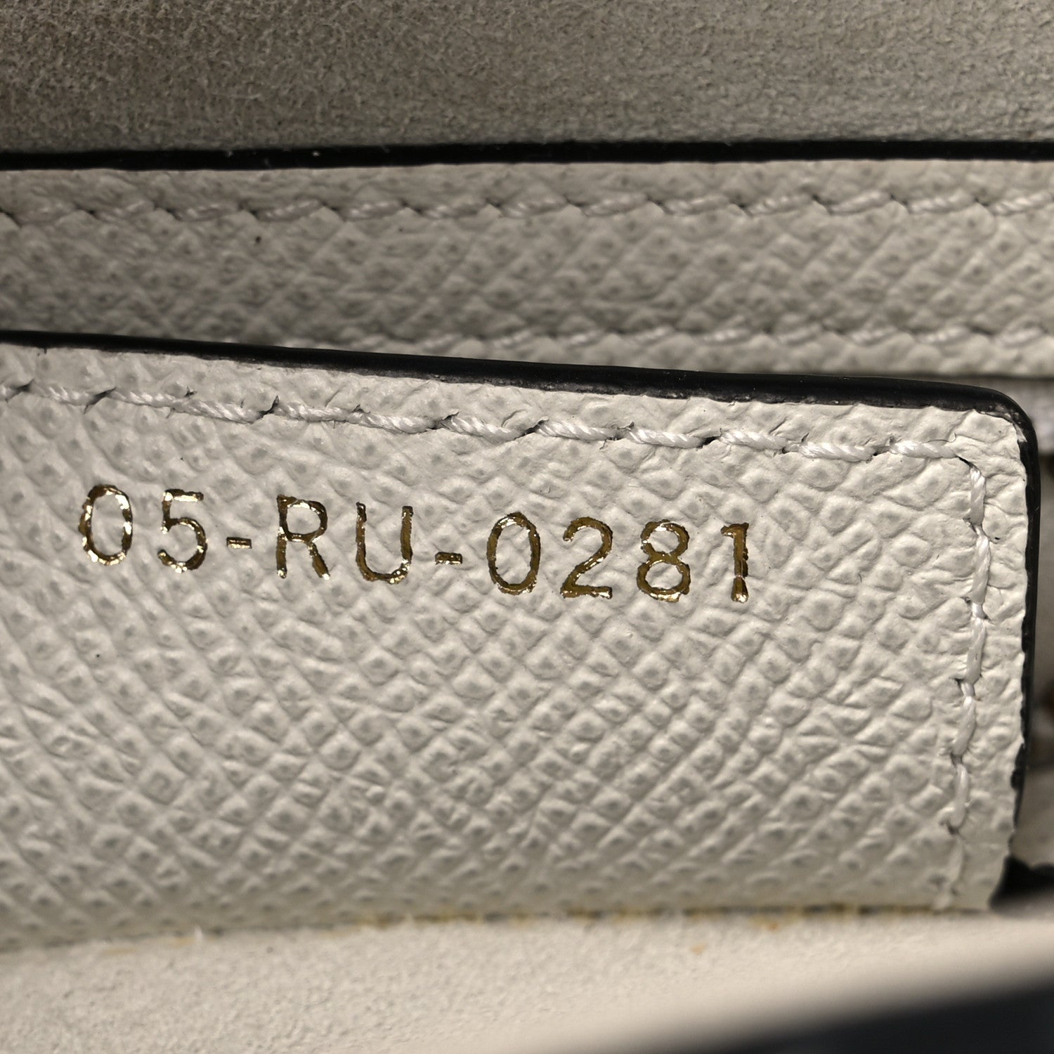 Christian Dior Grained Calfskin Saddle Bag White 7 of 14