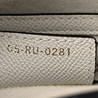 Christian Dior Grained Calfskin Saddle Bag White 7 of 14