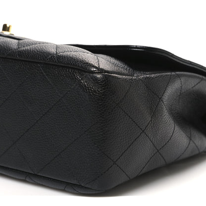 Chanel Caviar Quilted Jumbo Single Flap Black 10 of 10