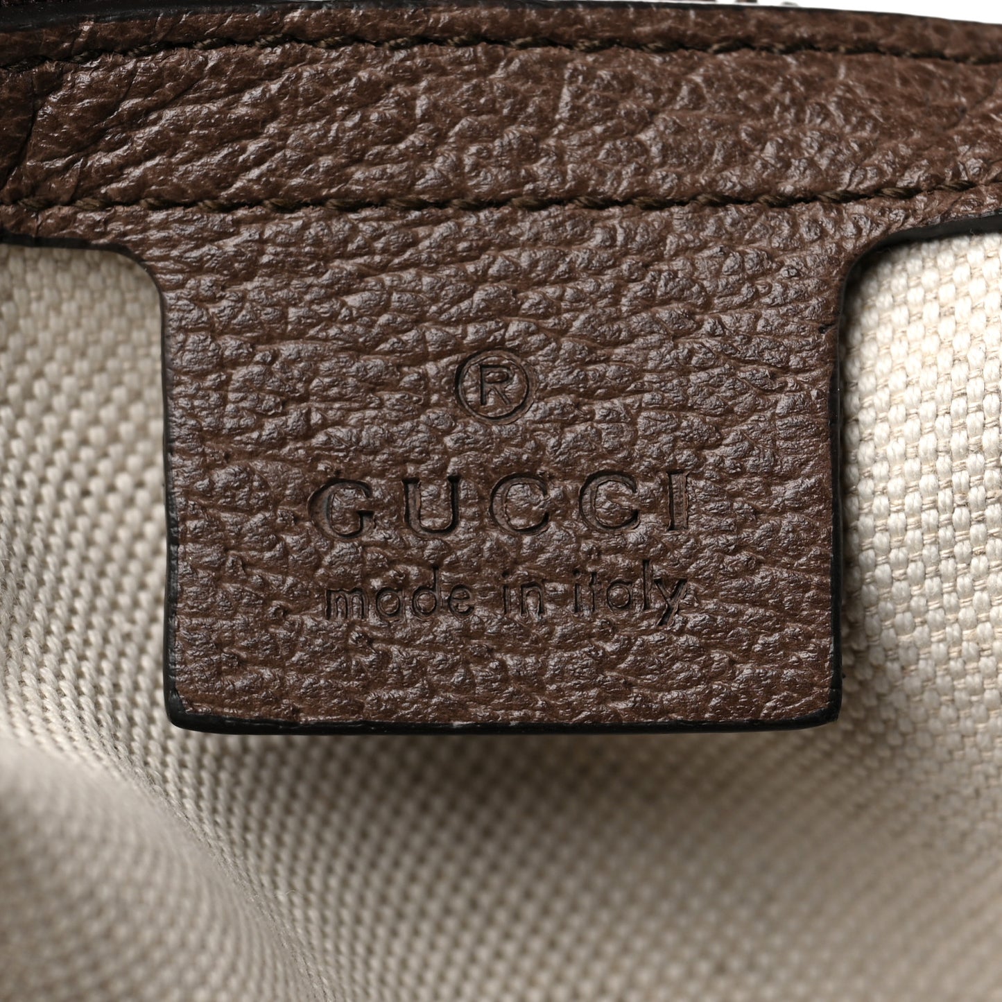 GG Supreme Monogram Web Small Ophidia Half Moon Hobo Brown
