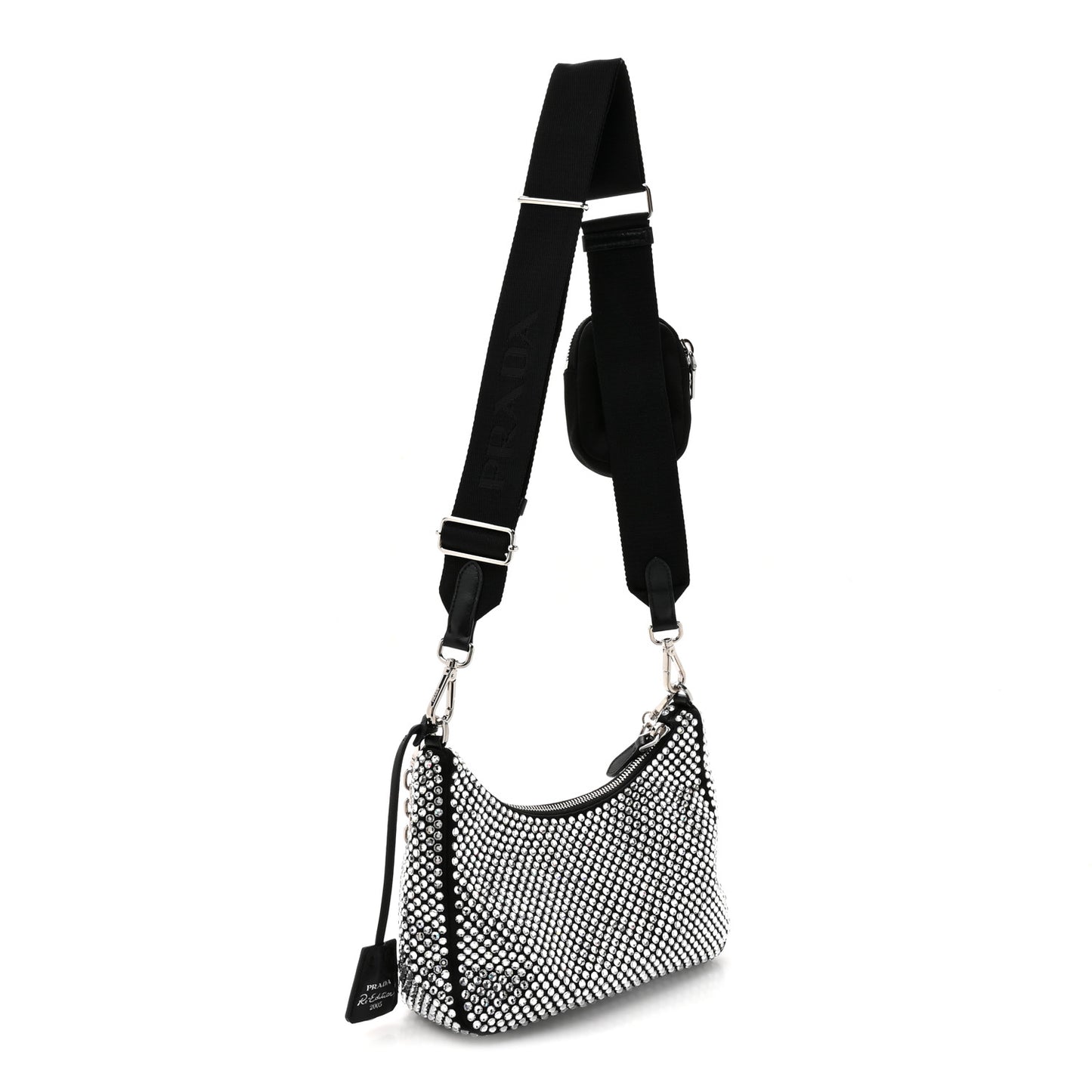 Satin Crystal Re-Edition 2005 Shoulder Bag Cristal