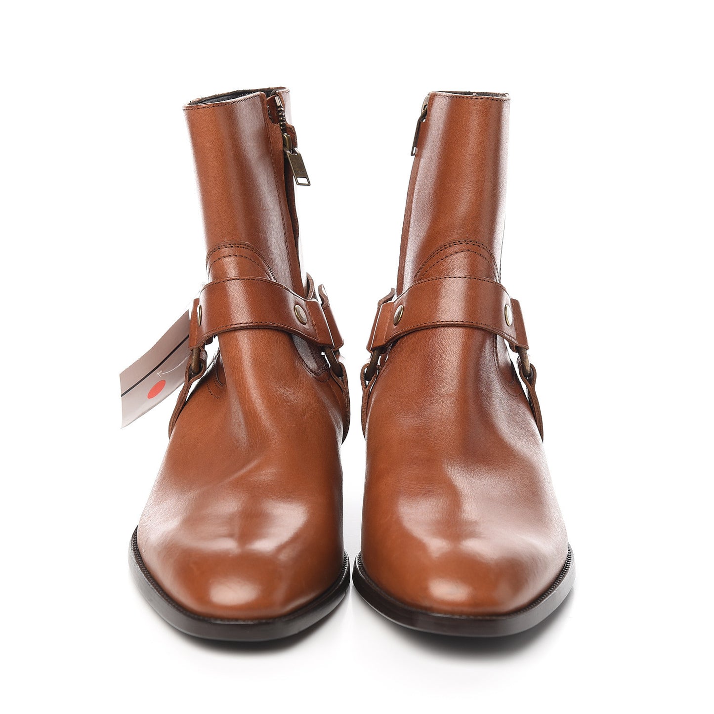 Smooth Calfskin Wyatt Harness Boots 40.5 Brown