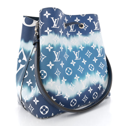 Louis Vuitton Monogram Escale Neonoe MM Blue 3 of 9