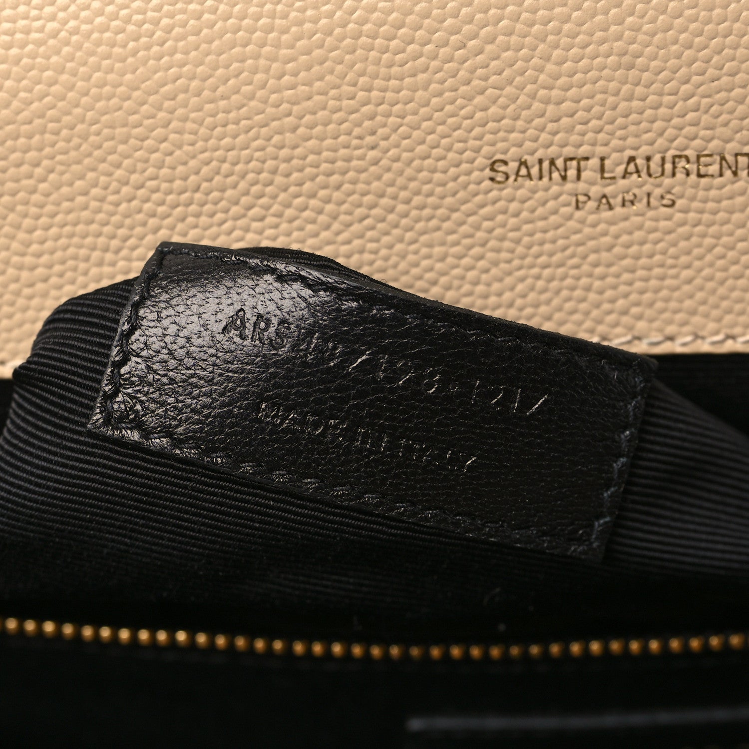 Saint Laurent Grain De Poudre Matelasse Large Monogram Satchel Nude Powder 7 of 10