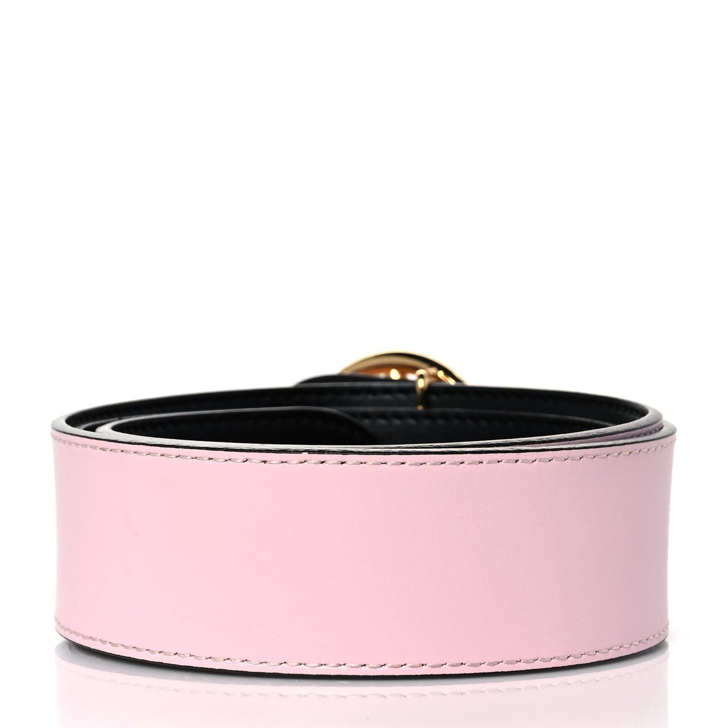 Vitello Liberty F is Fendi Bi-Color Reversible Belt 100 Black Peonia