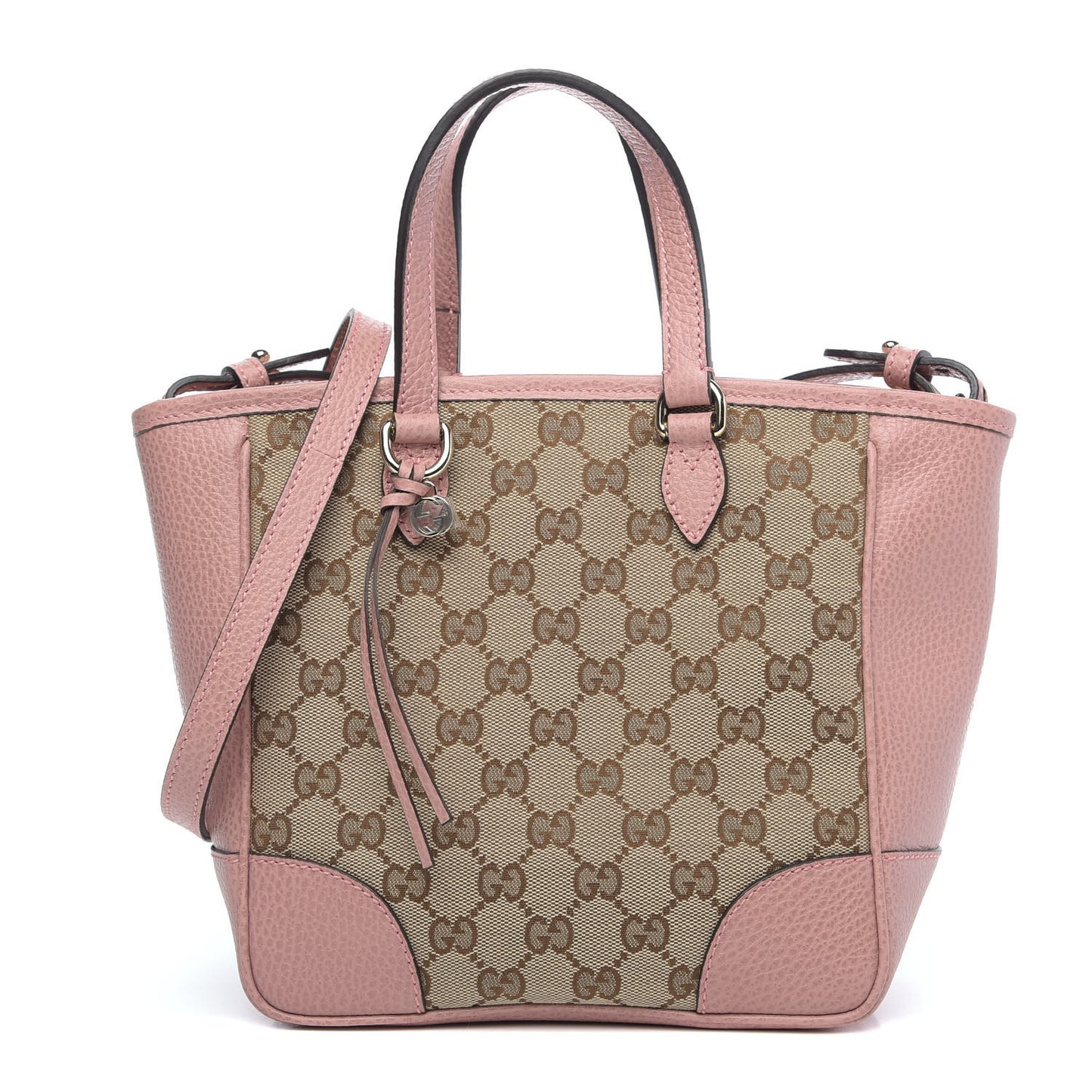 Monogram Small Bree Tote Beige Soft Pink