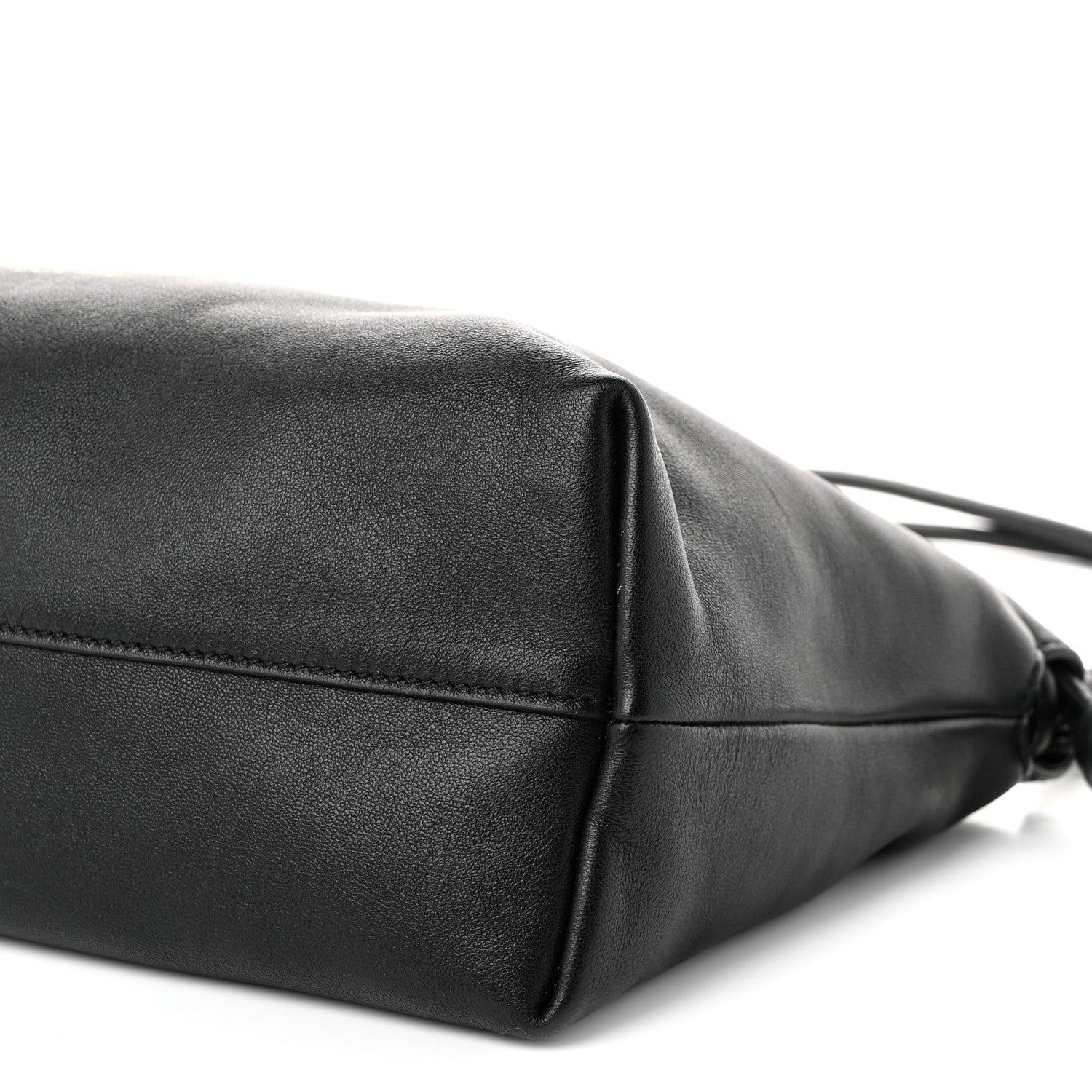 Loewe Mellow Nappa Medium Donut Chain Flamenco Knot Clutch Black 9 of 9