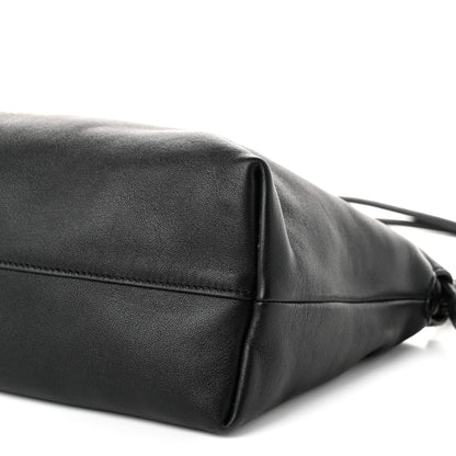 Loewe Mellow Nappa Medium Donut Chain Flamenco Knot Clutch Black 9 of 9