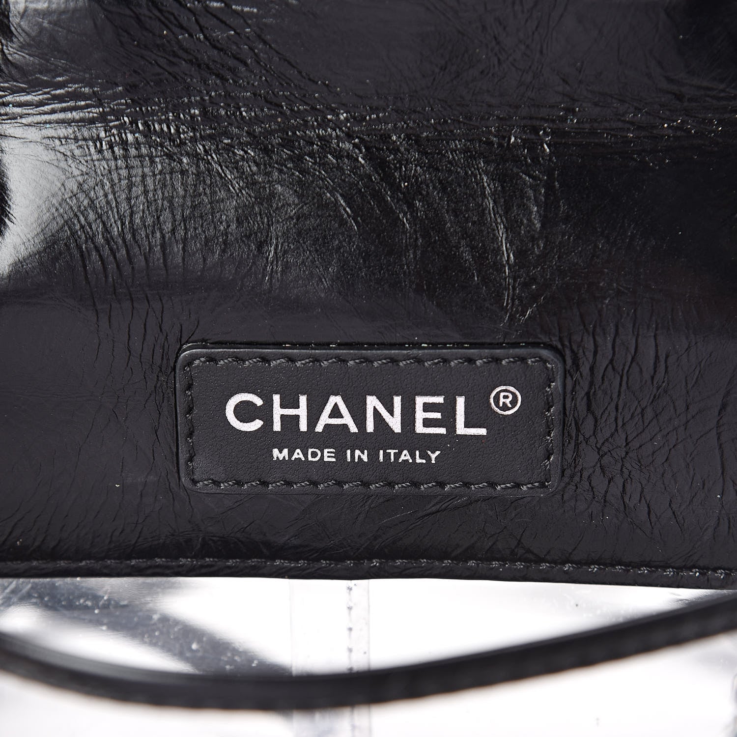 Chanel Crumpled Calfskin PVC Quilted Backpack Black 5 of 12