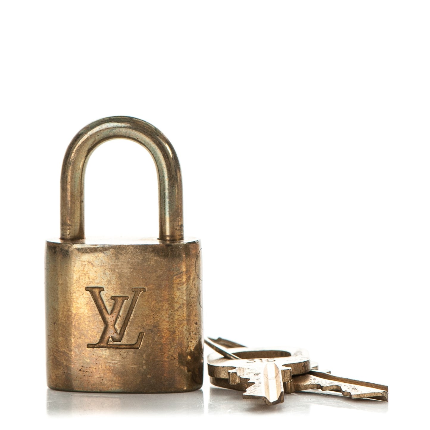 Brass Lock and 2 Keys Set #316