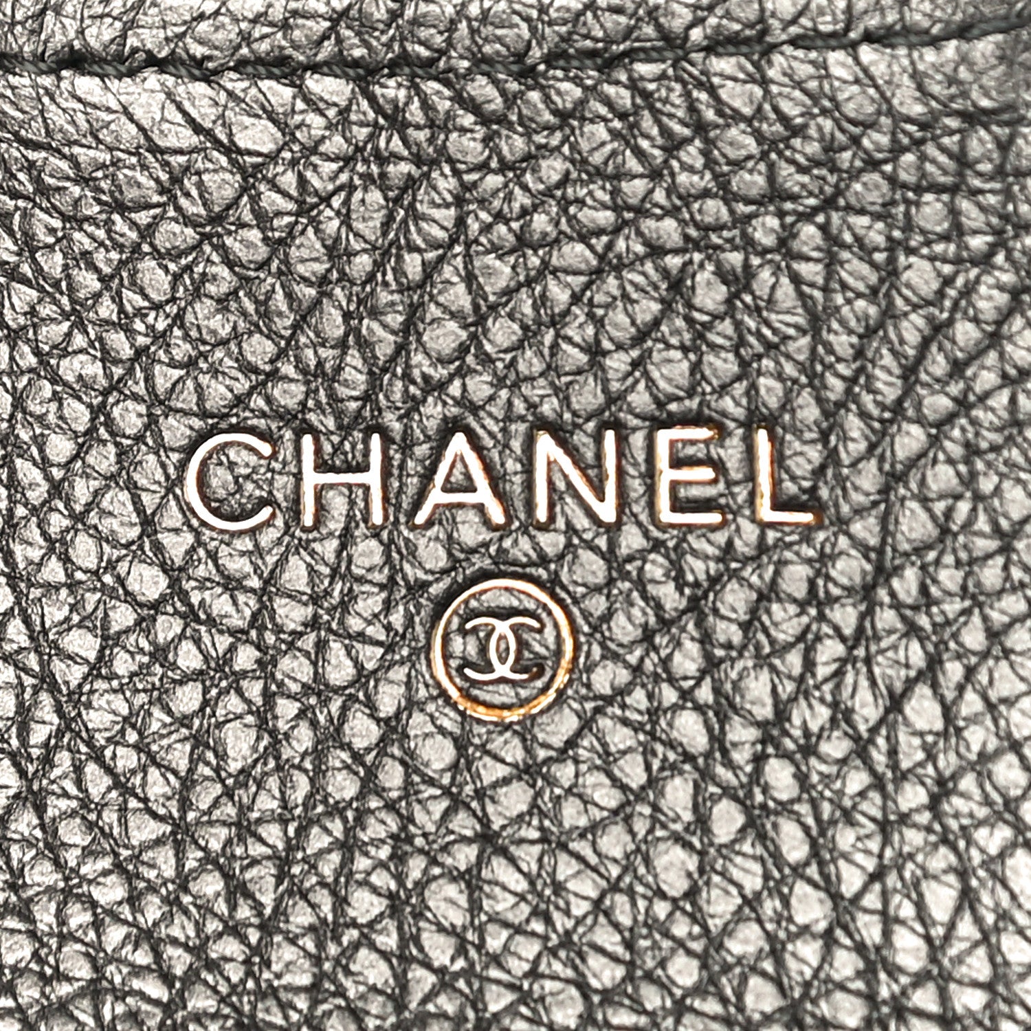 Chanel Metallic Calfskin Quilted Reissue Flap Card Holder Charcoal 6 of 12