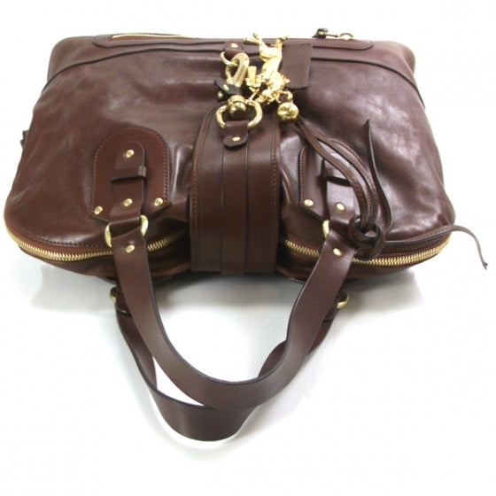 Leather Kerala Tote Chocolate