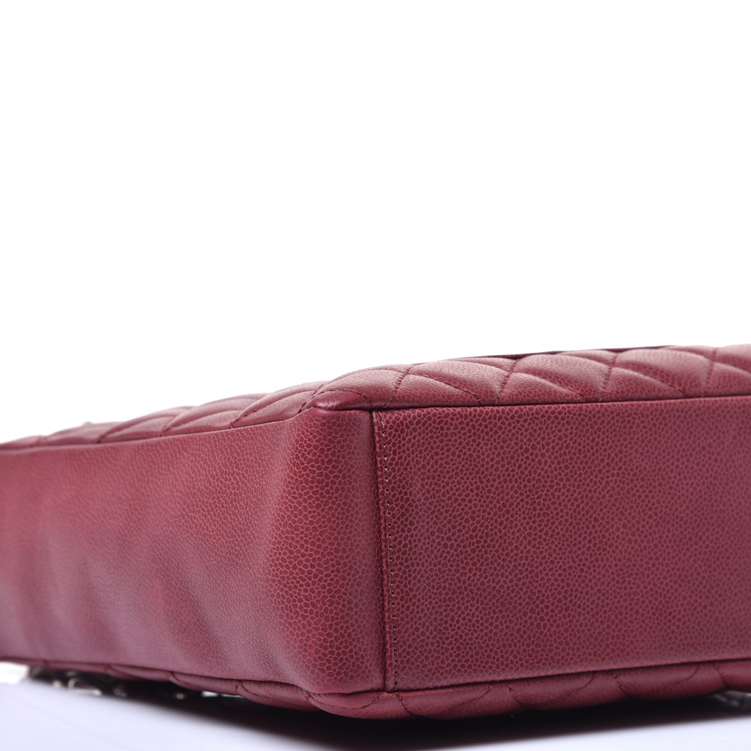 Chanel Caviar Quilted Petit Shopping Tote PST Bordeaux 8 of 10