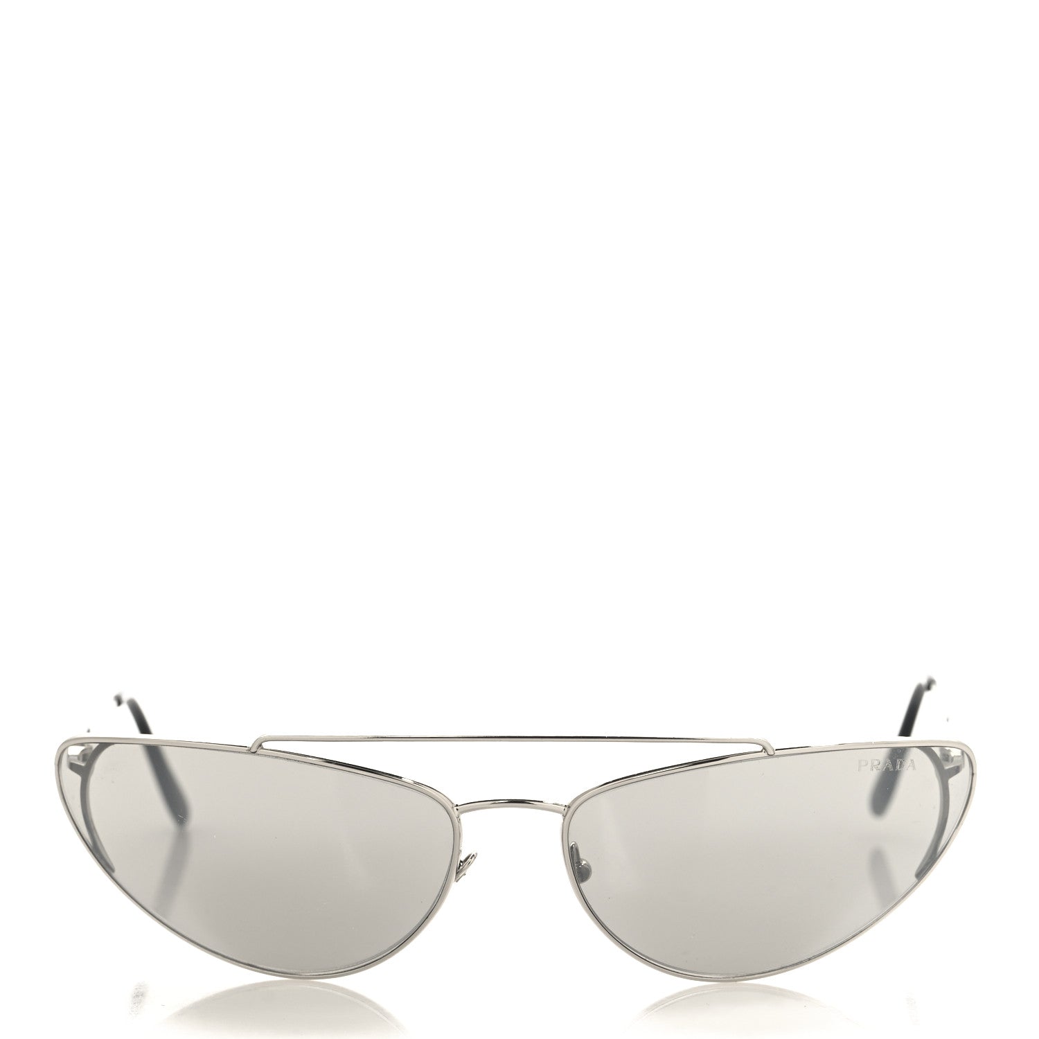Prada Cat Eye Sunglasses SPR 62V Silver 2 of 6