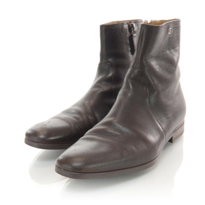Gucci Mens Leather Ankle Boots Brown 2 of 7