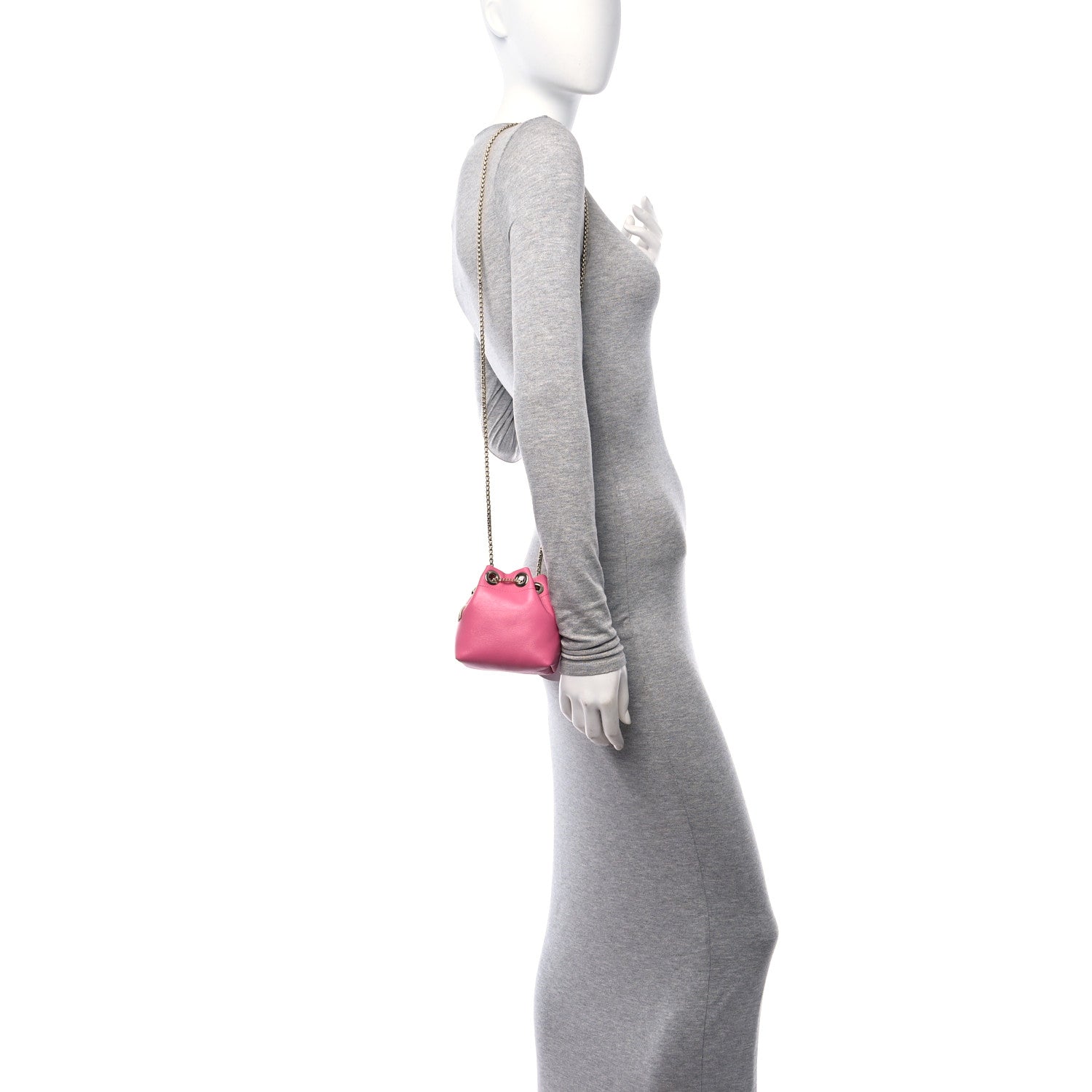 Jimmy Choo Lambskin Micro Bon Bon Bag Candy Pink 2 of 11