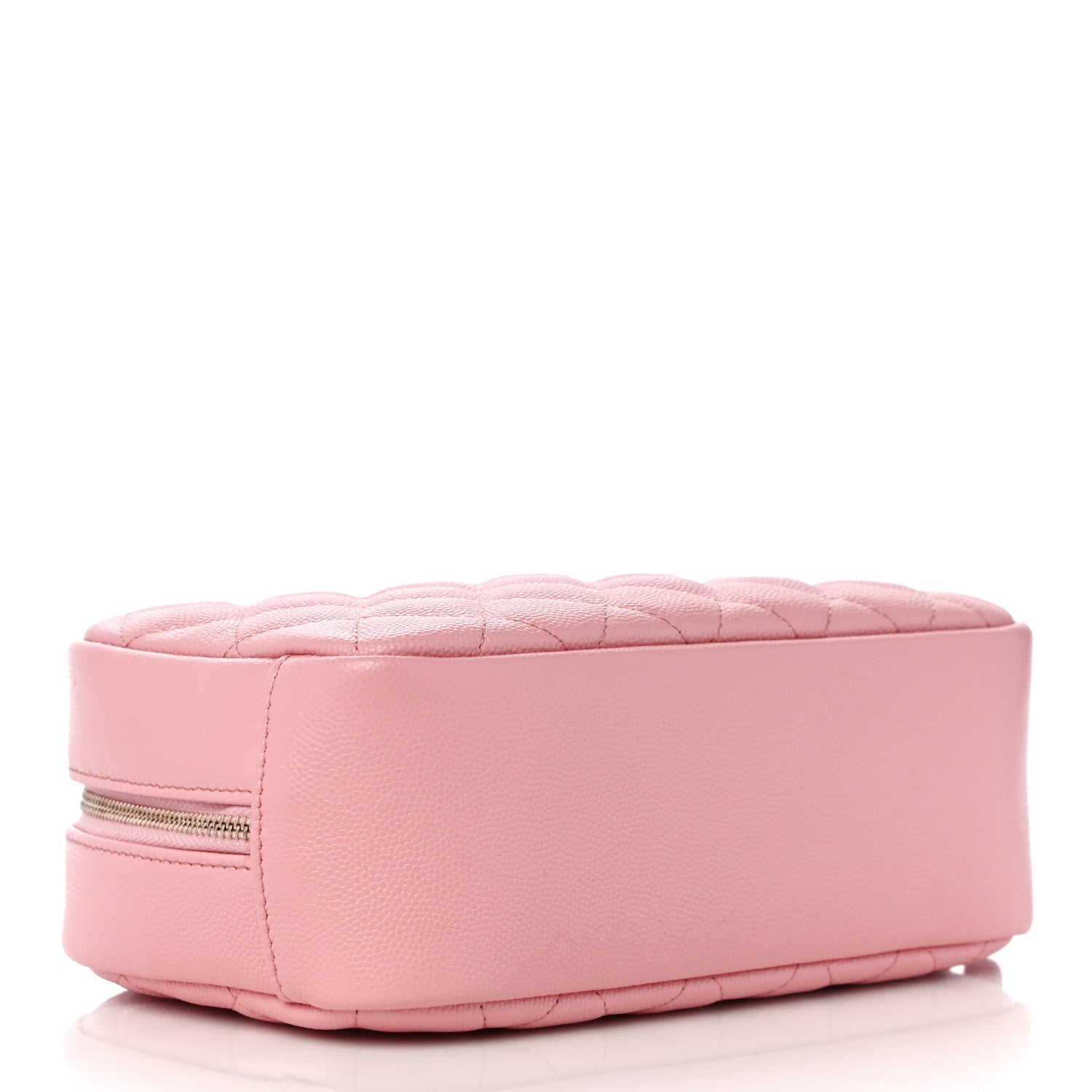 Chanel Caviar Quilted Medium Curvy Pouch Cosmetic Case Light Pink 4 of 10