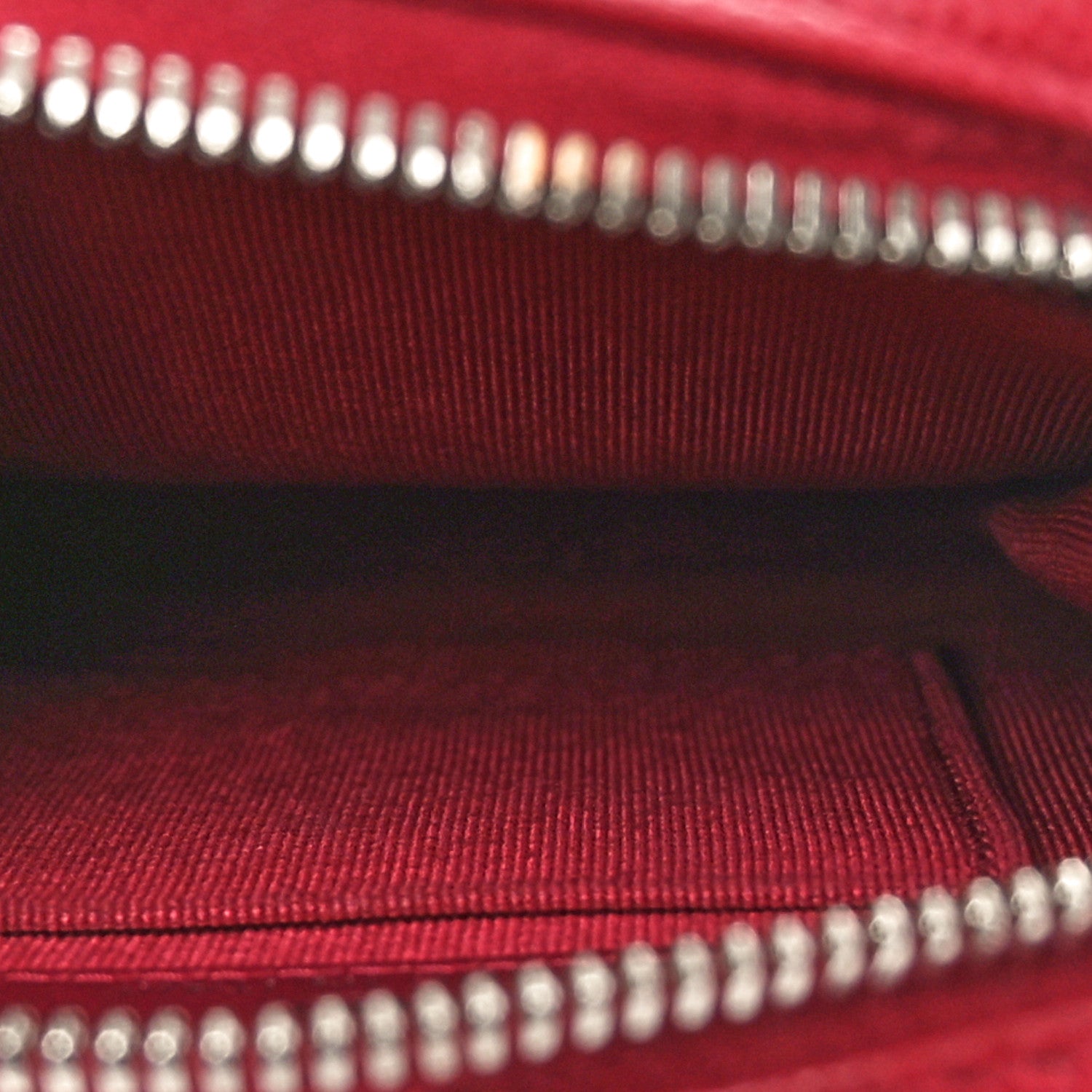 Chanel Caviar Quilted Phone Holder Wallet On Chain WOC Red 7 of 10