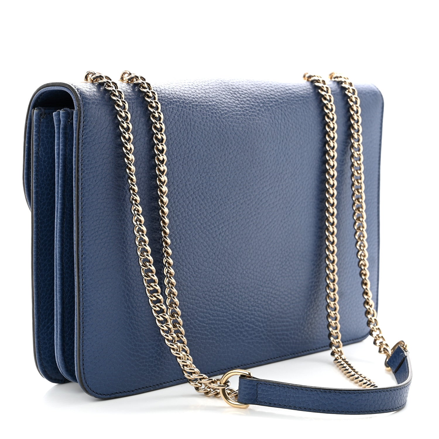 Gucci Dollar Calfskin Interlocking G Shoulder Bag  Caspian 3 of 13
