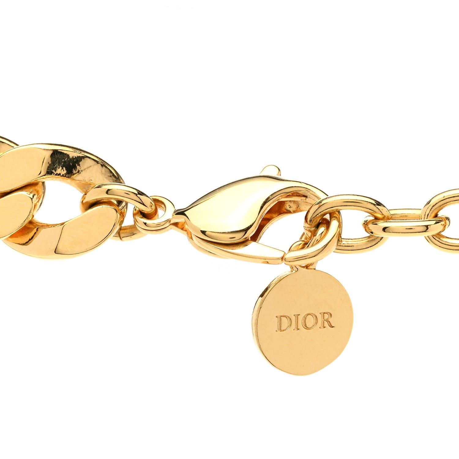 Christian Dior Metal CD Choker Necklace Gold 5 of 6