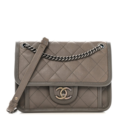 Chanel Calfskin Quilted Mini French Riviera Flap Grey 1 of 11