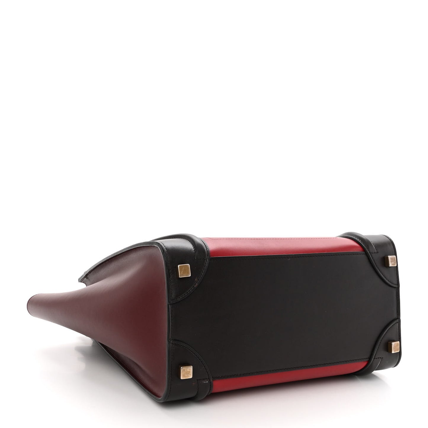 Smooth Calfskin Micro Tri-Color Luggage Micro Red