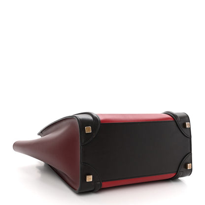 Celine Smooth Calfskin Micro Tri-Color Luggage Micro Red 4 of 9