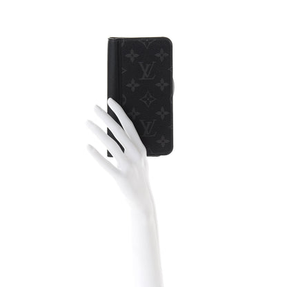 Louis Vuitton Monogram Eclipse iPhone XS Max Folio Case Black 2 of 7