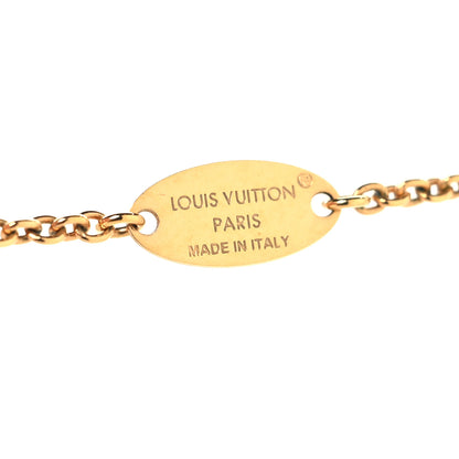 Louis Vuitton Metal Crystal LV Iconic Necklace Gold 5 of 6