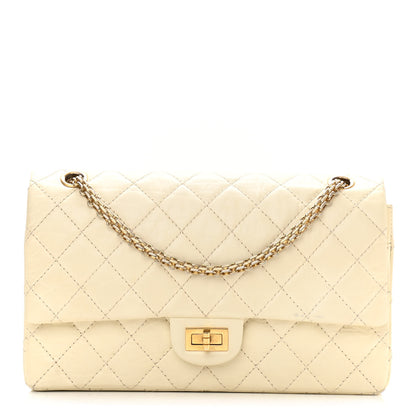 Chanel Aged Calfskin Quilted 2.55 Reissue 226 Flap Ivory 1 of 15