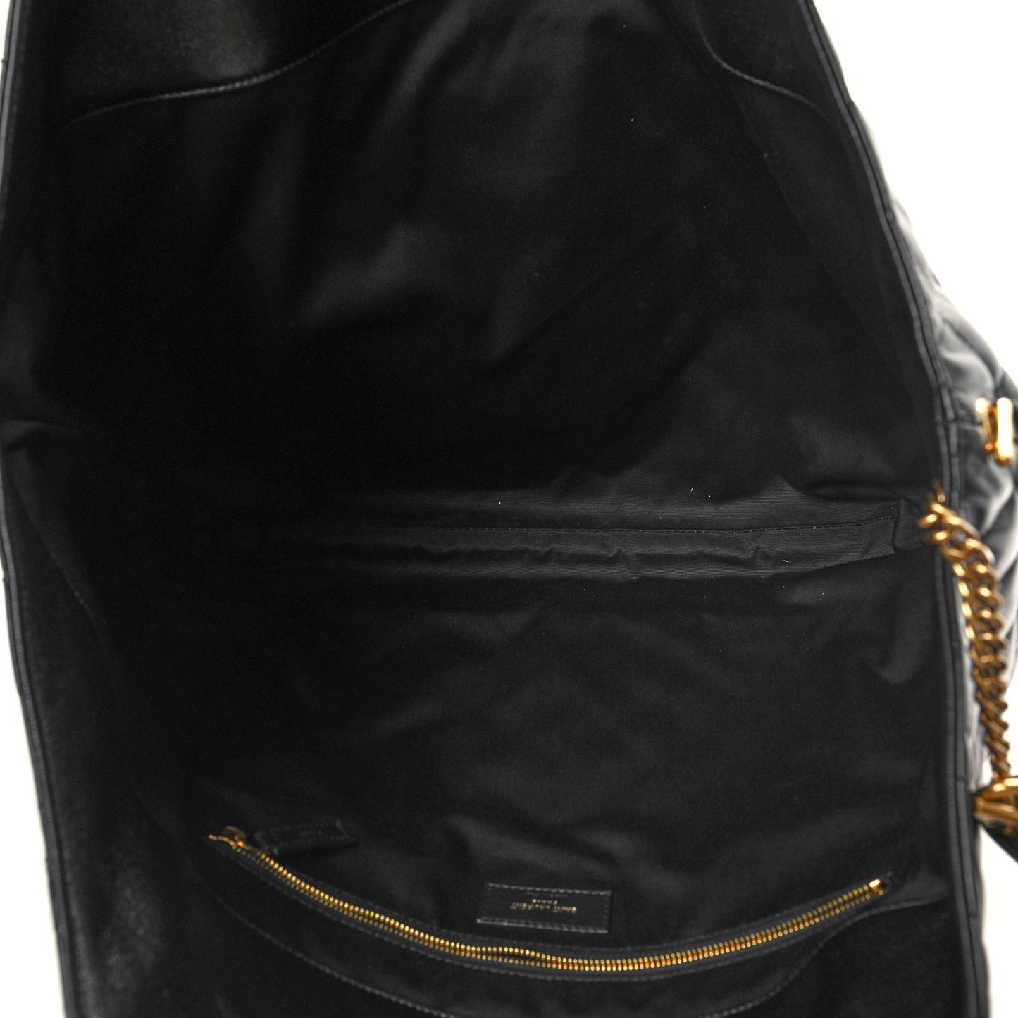 Lambskin Quilted Maxi Icare Shopping Tote Black