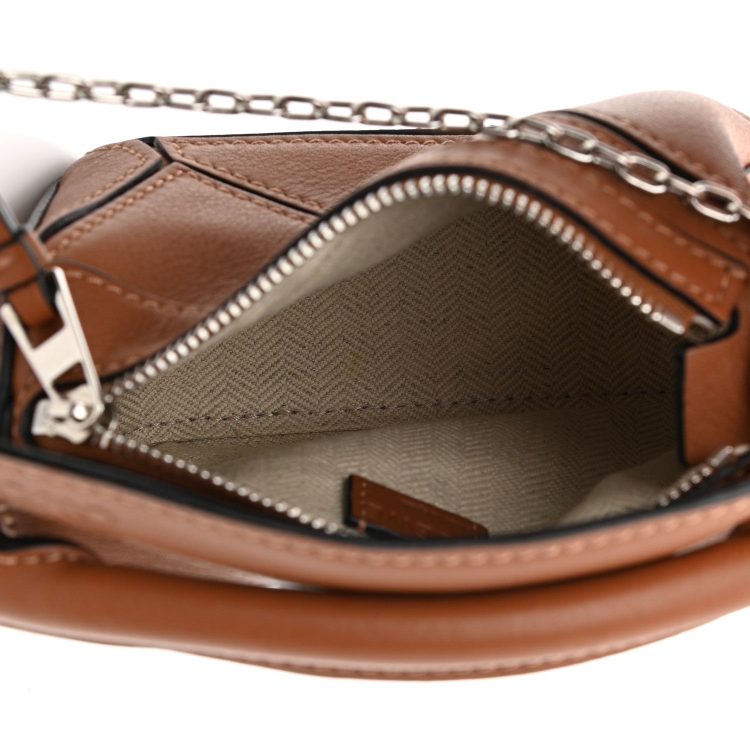 Loewe Calfskin Nano Puzzle Bag Tan 5 of 10