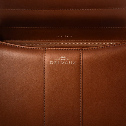 Delvaux Metallic Calfskin MM Brillant Satchel Bronze 6 of 7