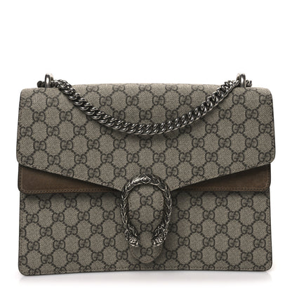 Gucci GG Supreme Monogram Medium Dionysus Shoulder Bag Taupe 1 of 10