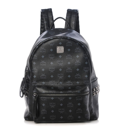 MCM Visetos Medium Side Studs Stark Backpack Black 1 of 10