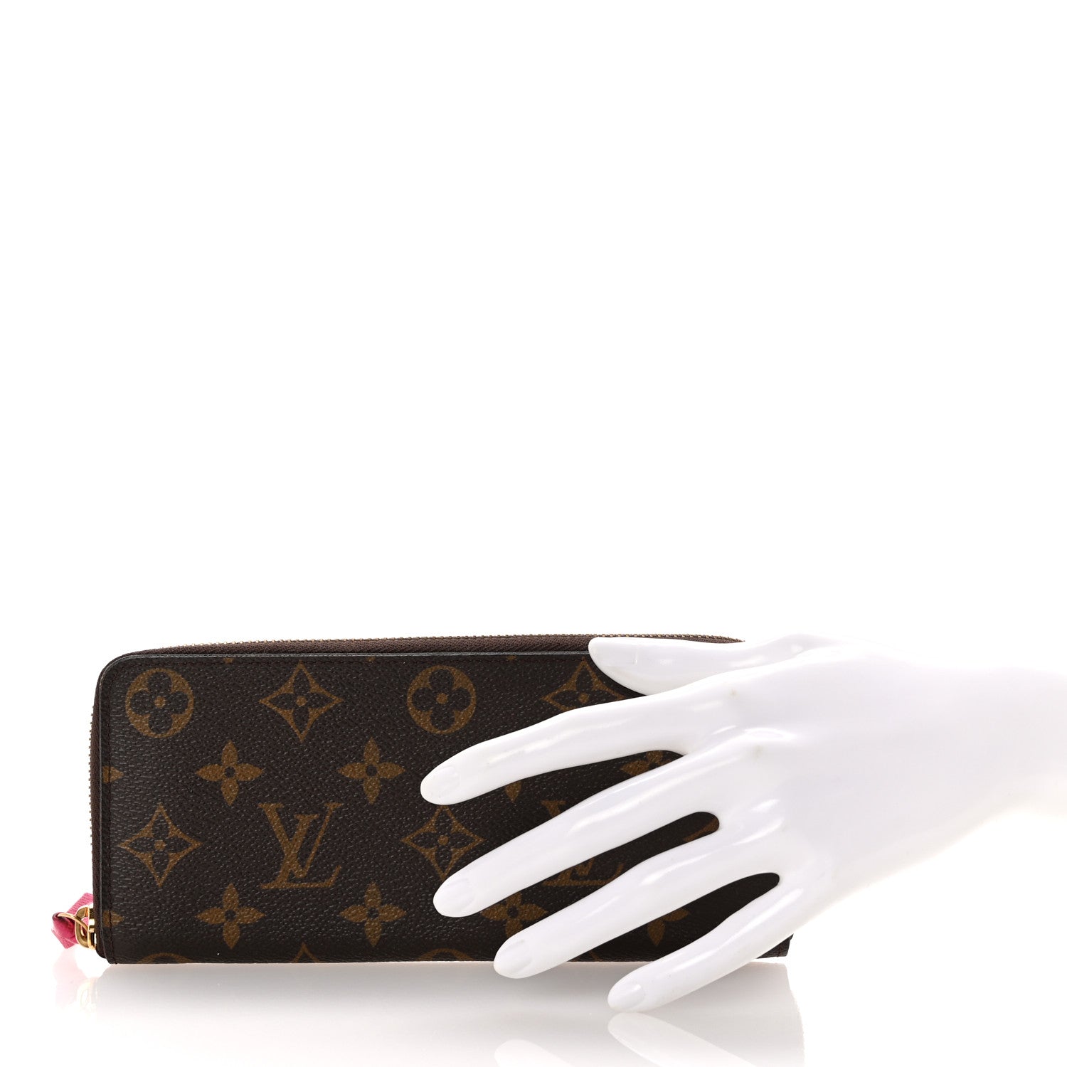 Louis Vuitton Monogram Clemence Wallet Hot Pink 2 of 7