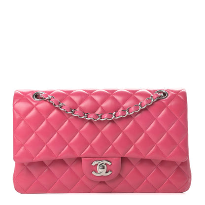 Chanel Lambskin Quilted Medium Double Flap Fuchsia 1 of 19