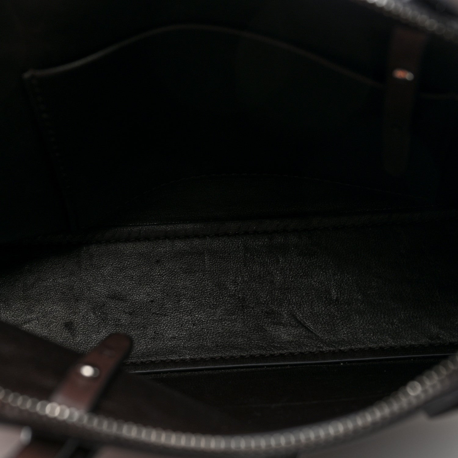 The Row Polished Saddle Calfskin Ingrid Shoulder Bag Hippo Grey 5 of 9