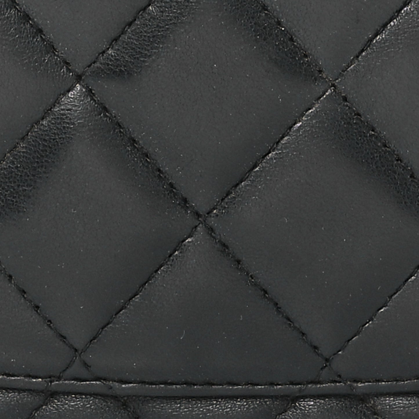 Lambskin Quilted Crossbody Black